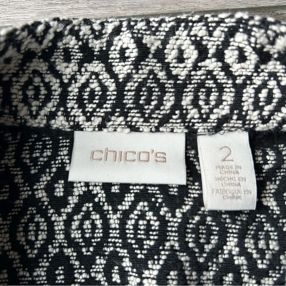 CHICOS Diamond Jacquard Moto Jacket - Picture 11 of 16